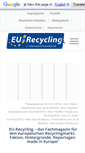 Mobile Screenshot of eu-recycling.com